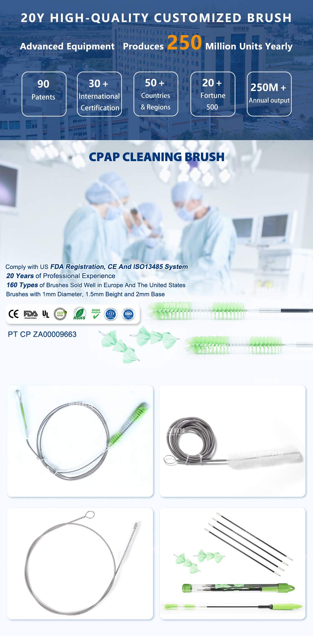 Durable CPAP Hose Tube Brush Cleaner