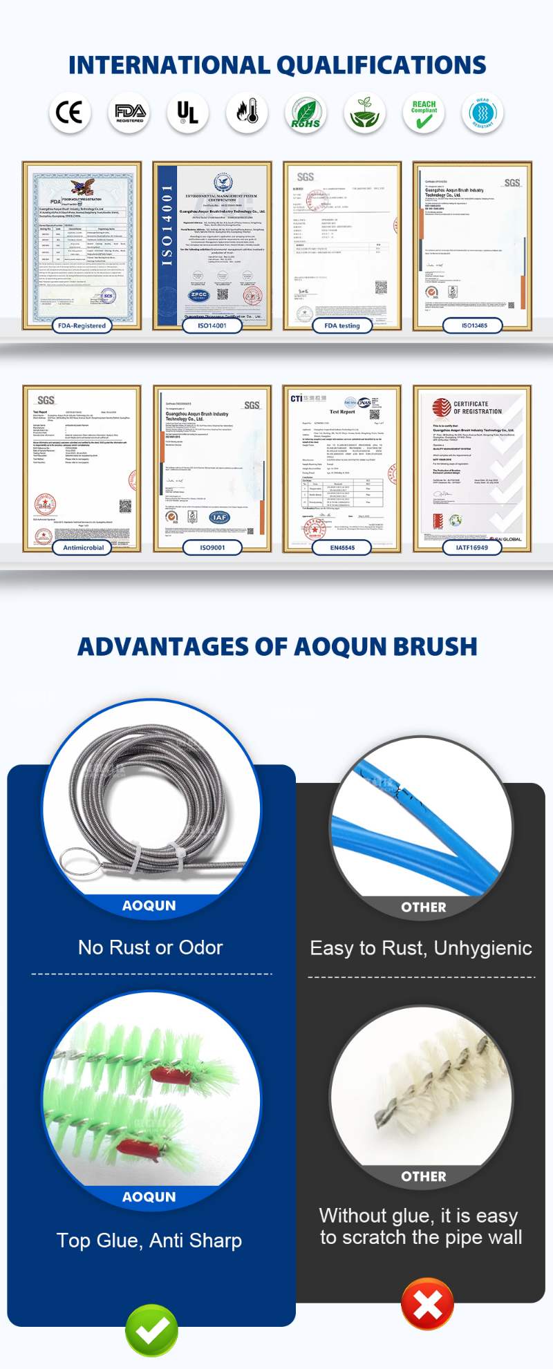 Durable CPAP Hose Tube Brush Cleaner