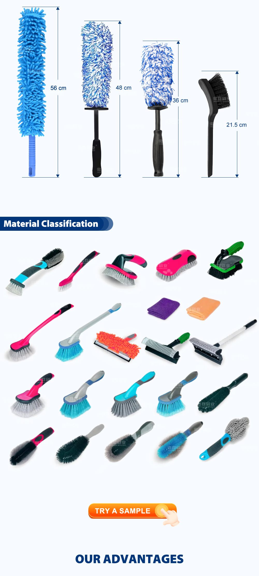 Wheel & Rim Brush | Soft Tire Cleaner Brush for Car Detailing