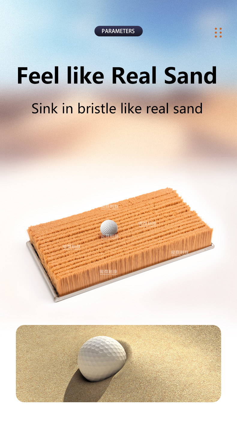Golf Hitting Mat Brush, Golf Training Mat Bunker Practice, Golf Bunker Mat, Simulates The Real Golf Course Bunker