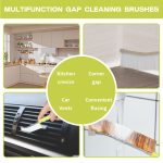 Hard Bristle Crevice Cleaning Brush | Grout Cleaner Brush, Toilet Brush, Scrub Brush for Shower Tile, Skinny Gap Cleaning Tools for Household Use, Bathroom, Kitchen