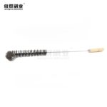 Grill Brush and Scraper for Barbecue | Wooden Handle and Replaceable Stainless Steel Bristles Head