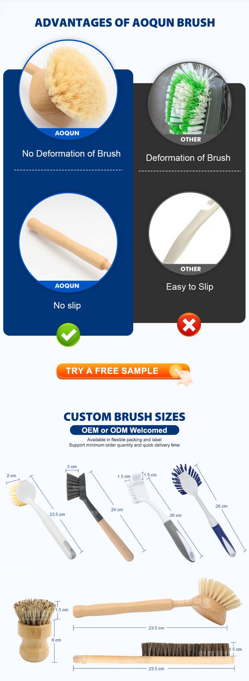 Dish Brush with Handle