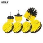Drill Brush Attachments Set Power Scrubber Brush with Extend Long Attachment All Purpose Clean for Grout, Tiles, Sinks, Car Polishing Pads