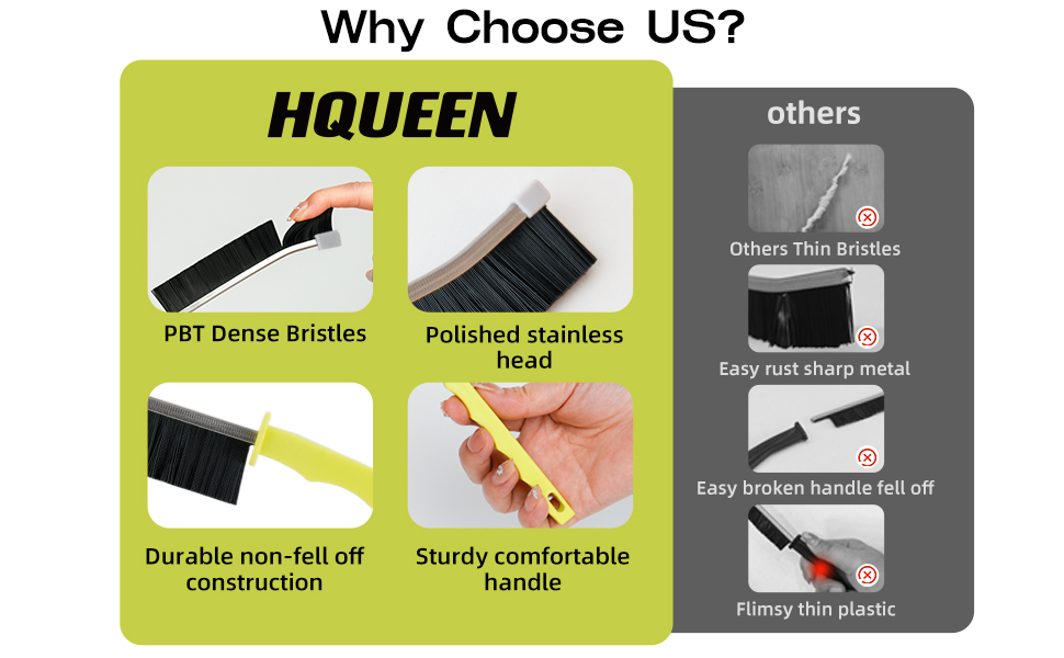 Hard Bristle Crevice Cleaning Brush