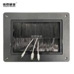 Seal Brush Floor Grommets for Raised Access Floors | Cable Management Brush |  Desk Outlet Conference Table Socket Desktop Grommet Flip Up