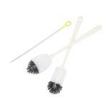 Cup Cleaning Brush Set | Long Handle Bottle & Glass Brush with Straw Cleaner