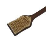 Foaming Body Bath Brush | Long Handle Wooden Back Scrubber & Pumice Brush