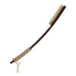 Foaming Body Bath Brush | Long Handle Wooden Back Scrubber & Pumice Brush