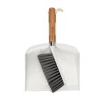 Ergonomic Lightweight Cleaning Broom and Dustpan Set | Stainless Steel Pole Floor Sweeper