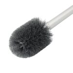 Heavy-Duty Toilet Brush Set | Curved PP & Silicone Toilet Scrub Brushes with Holder