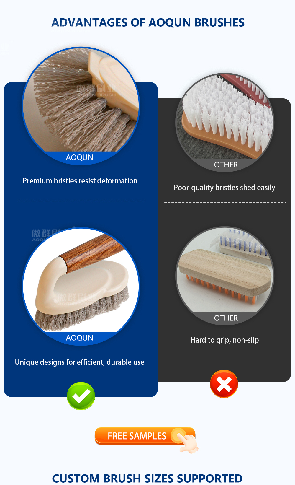 4-Piece Kitchen Cleaning Brush Set details 6
