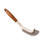 4-Piece Kitchen Cleaning Brush Set | Wooden Handle Dish, Corner & Crevice Brushes