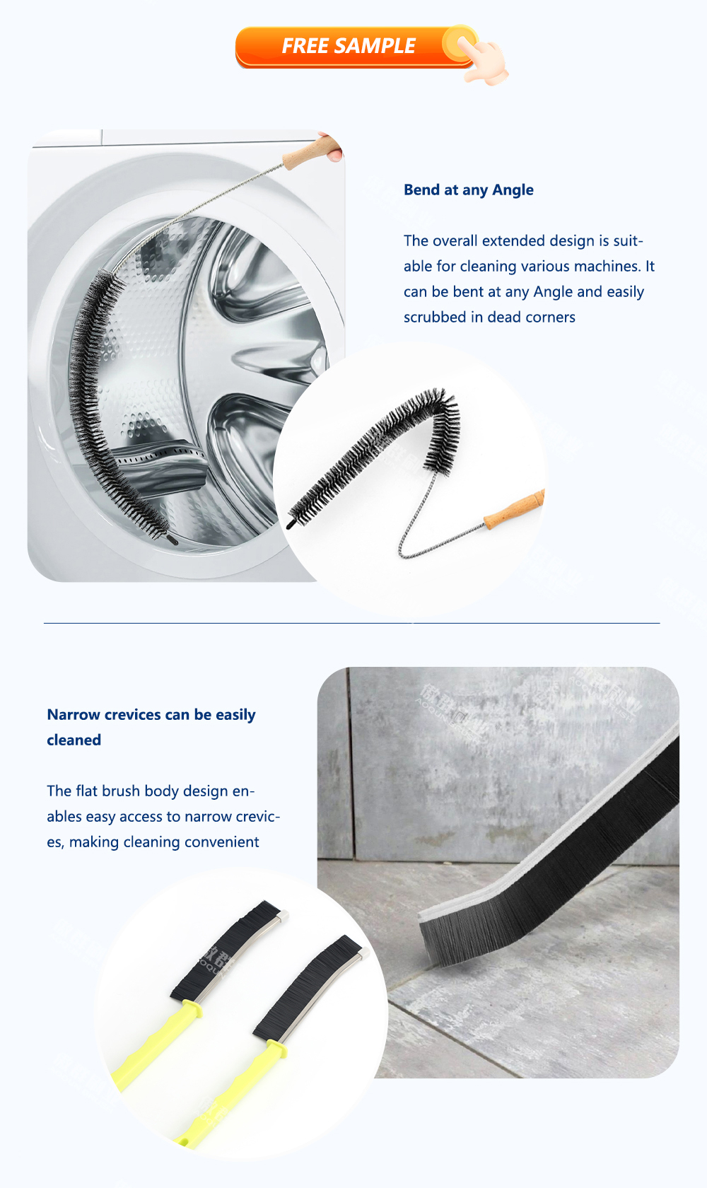 Appliance Crevice Cleaning Brush Set details 3