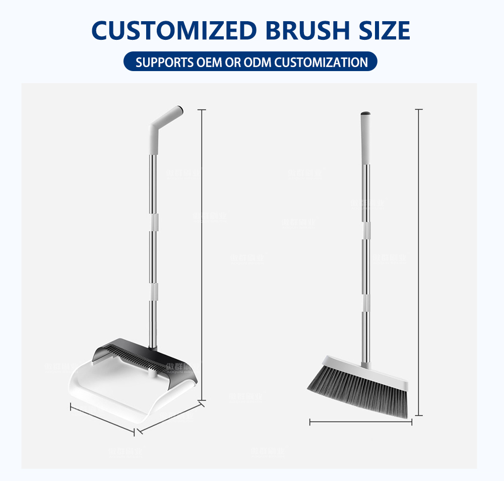 Ergonomic Lightweight Cleaning Broom and Dustpan Set details 8