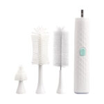Smart Electric Bottle Brush | Motorized Bottle Cleaning Brush Set with 4 Brush Heads | Power Scrubber for Baby Bottles, Sports Bottles & Glassware (OEM/ODM)