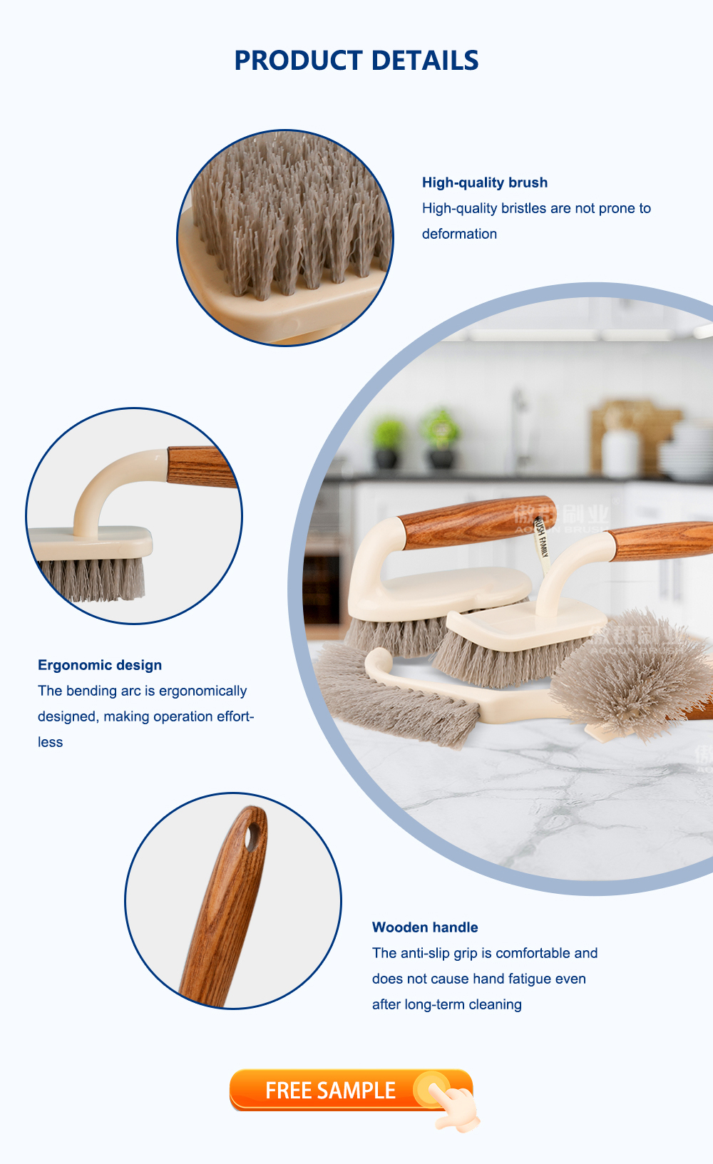 Versatile Household Cleaning Brush Set details 4