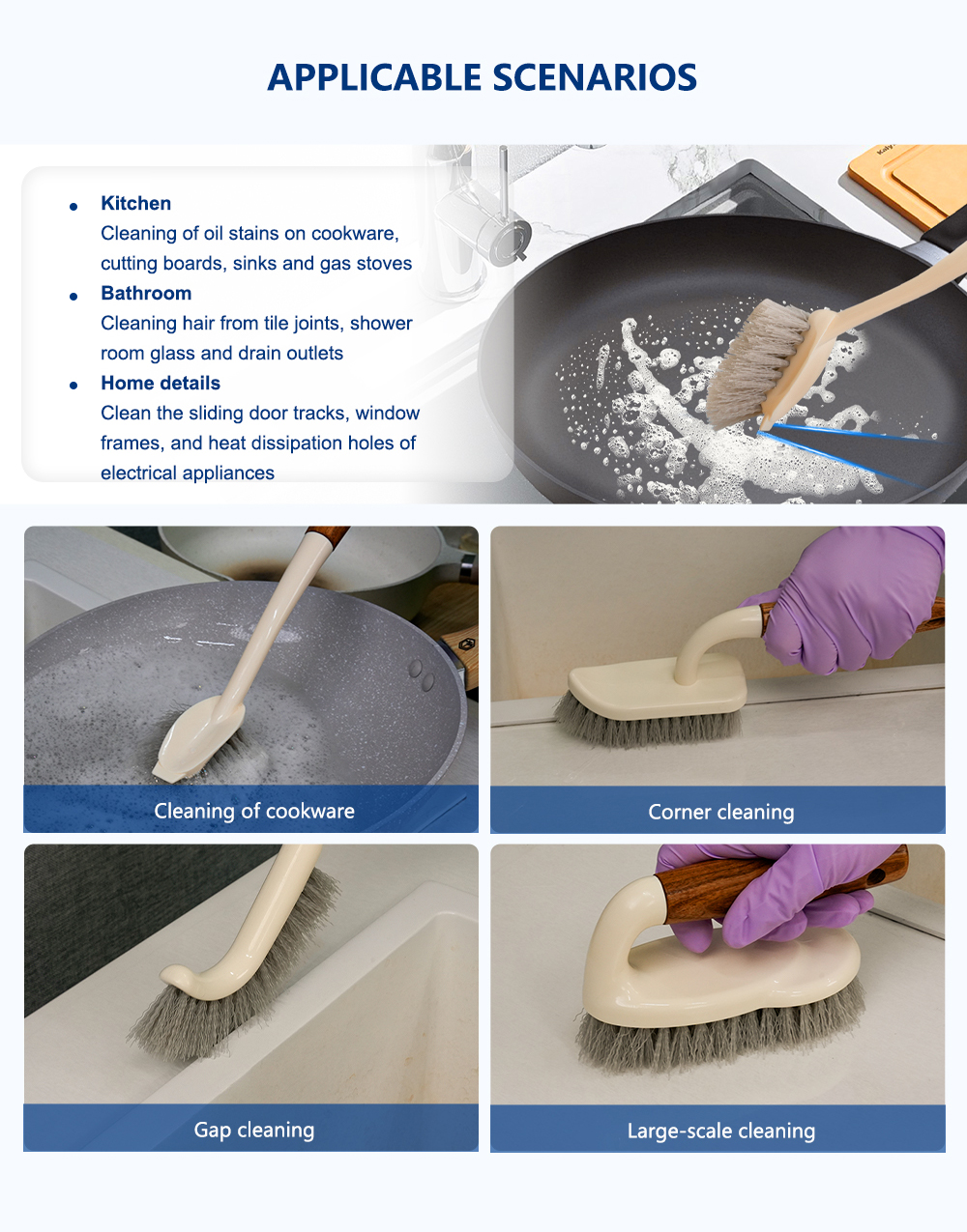 Versatile Household Cleaning Brush Set details 5