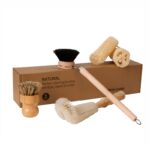 Wooden Kitchen Cleaning Brush Set | Natural Sisal, Loofah & Beech Dish Brushes