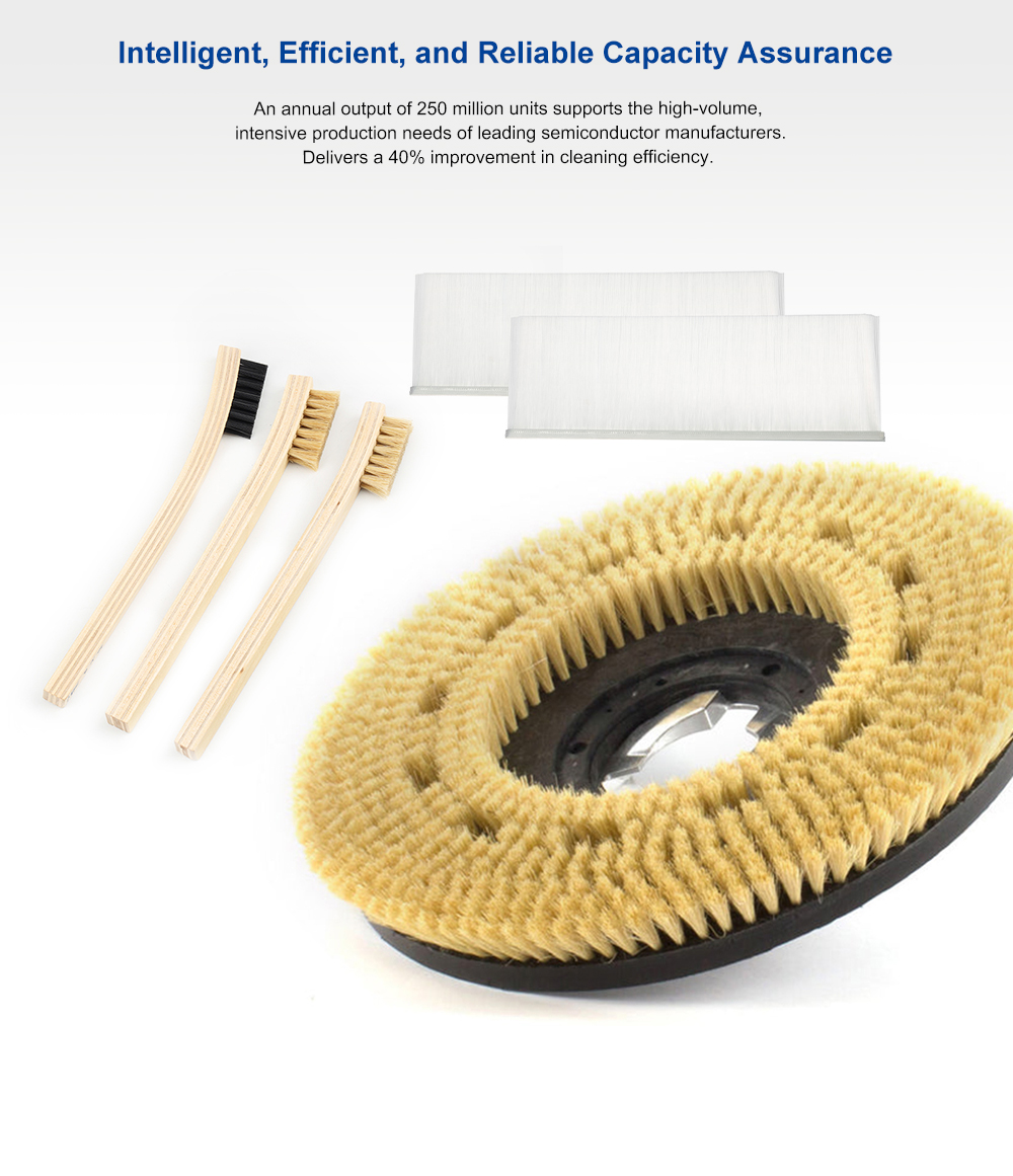 Semiconductor wafer silicon chip cleaning brush details 5