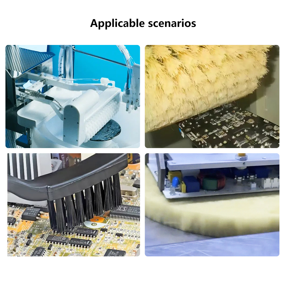Semiconductor wafer silicon chip cleaning brush details 7