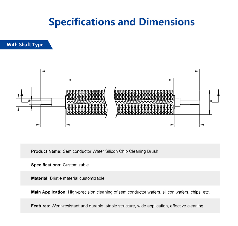 Wafer cleaning roller brush details 7